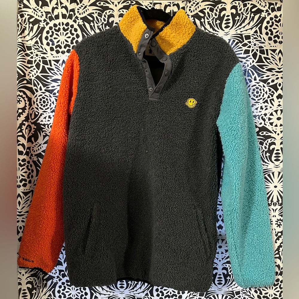 Dutch Bros dutch wear Sherpa quarter snap sweatshirt